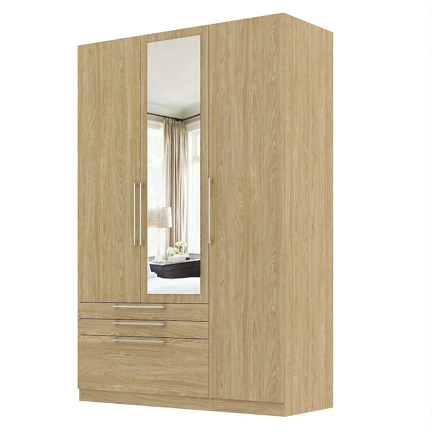 Foster Triple 3 Drawer Wardrobe