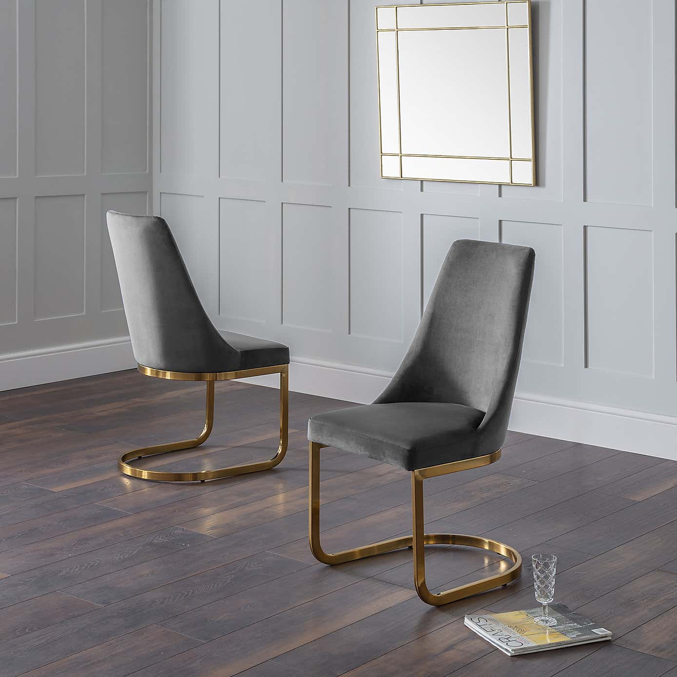 Vittoria Set of 2 Cantilever Dining Chairs