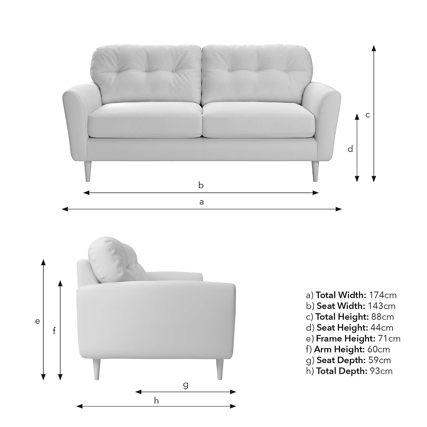 Sven Opulent Velvet 3 Seater Sofa