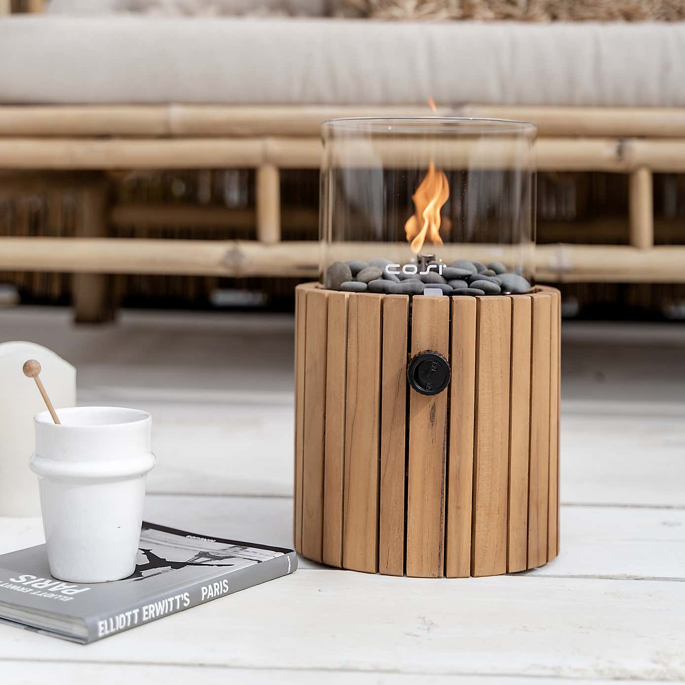Cosiscoop Timber Round Fire Lantern