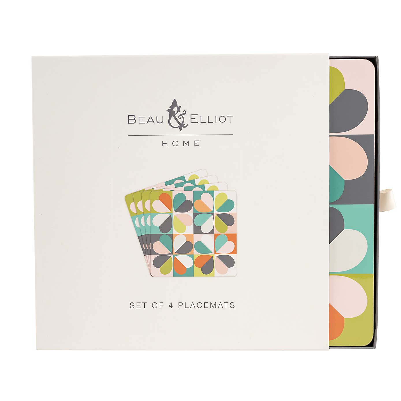 Navigate Carnaby Placemats Bloom Large Square Set of 4