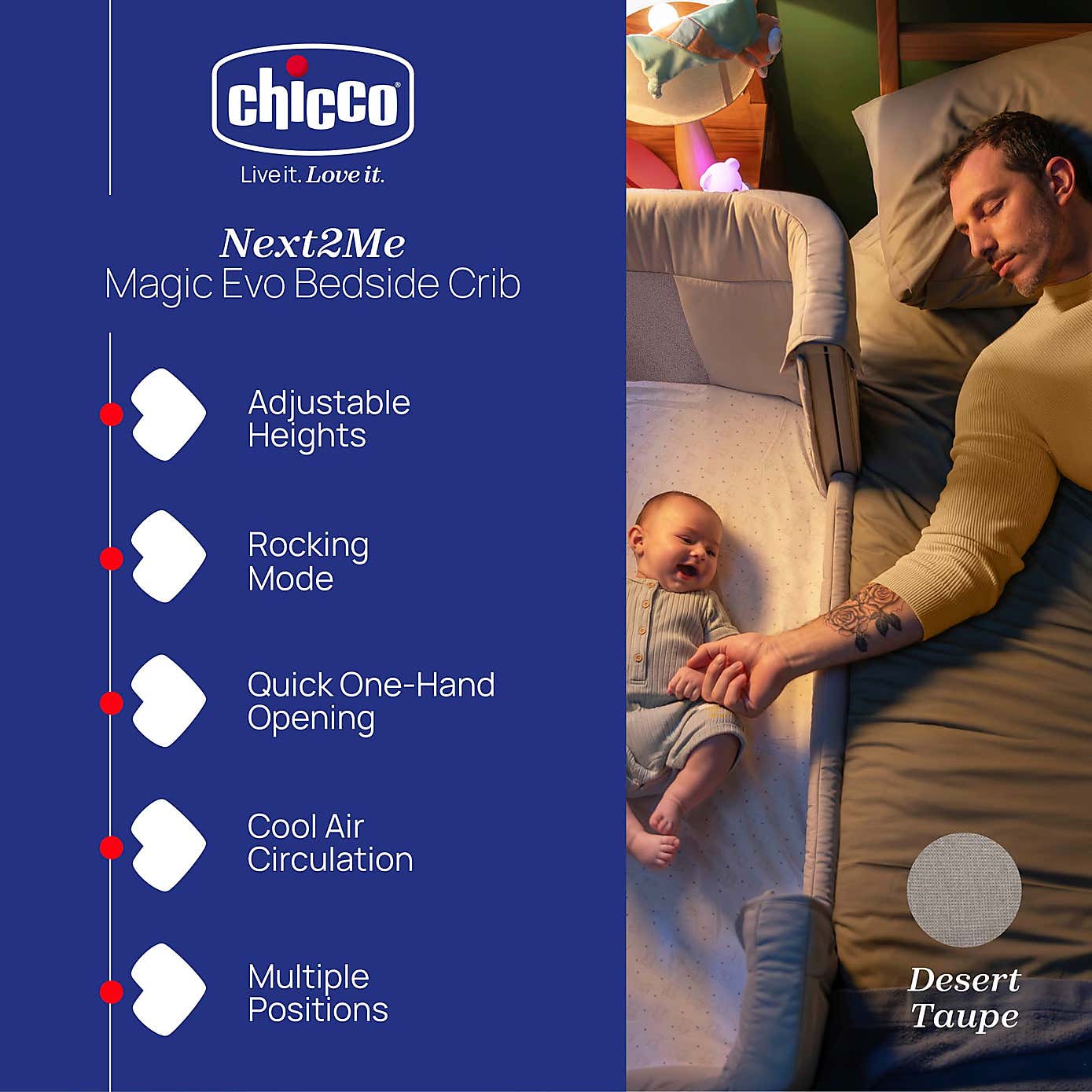 Chicco Next 2 Me Magic Evolution Crib
