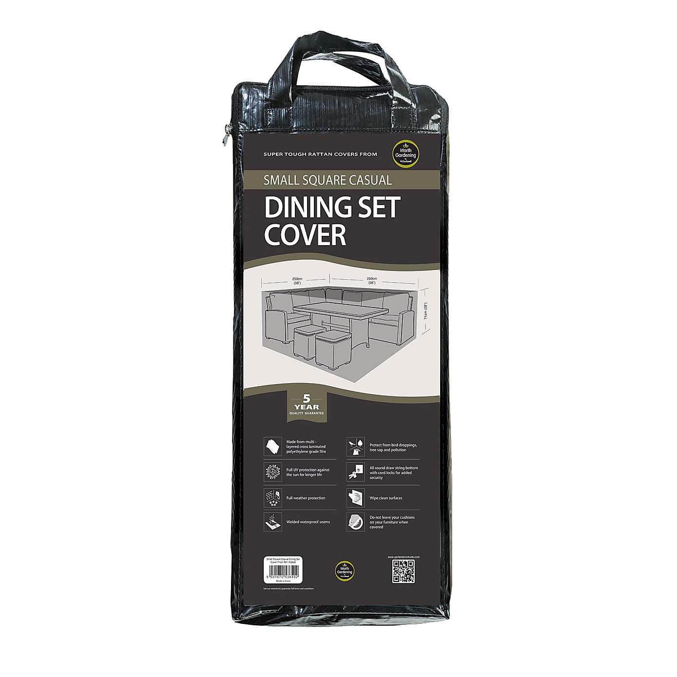 Garland Black Small Dining Set Cover