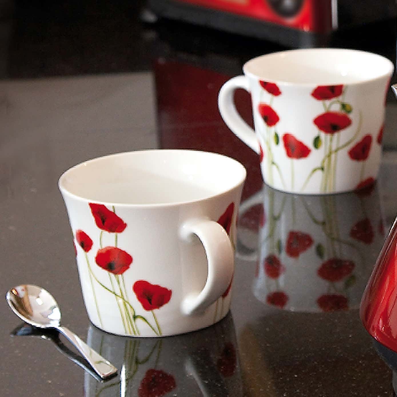 Poppy Breakfast Mug