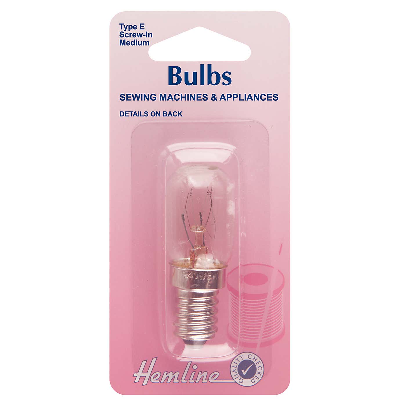 Hemline Screw In Sewing Machine Bulb