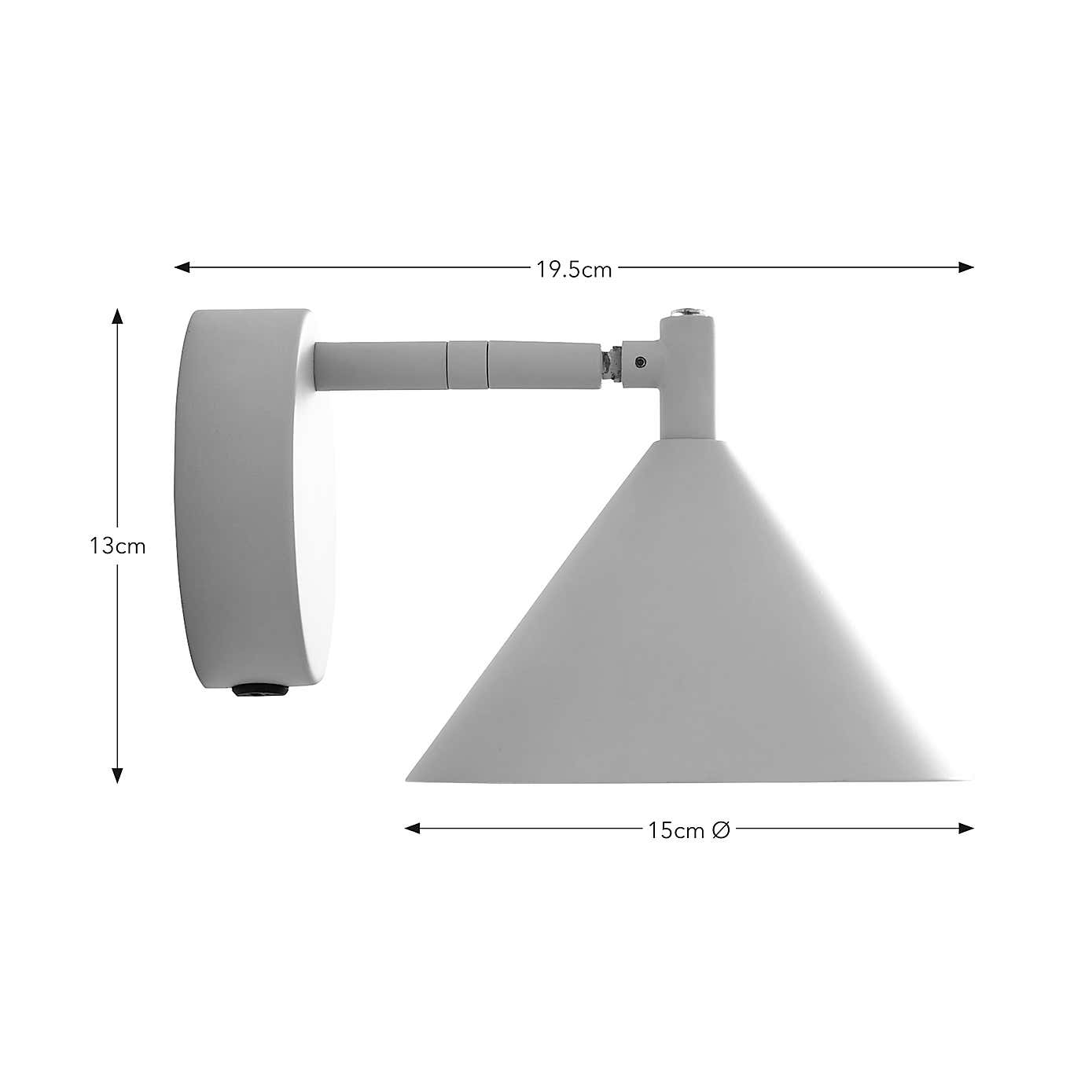 Edited Life Industrial Rechargeable Touch Dimmable LED Wall Light