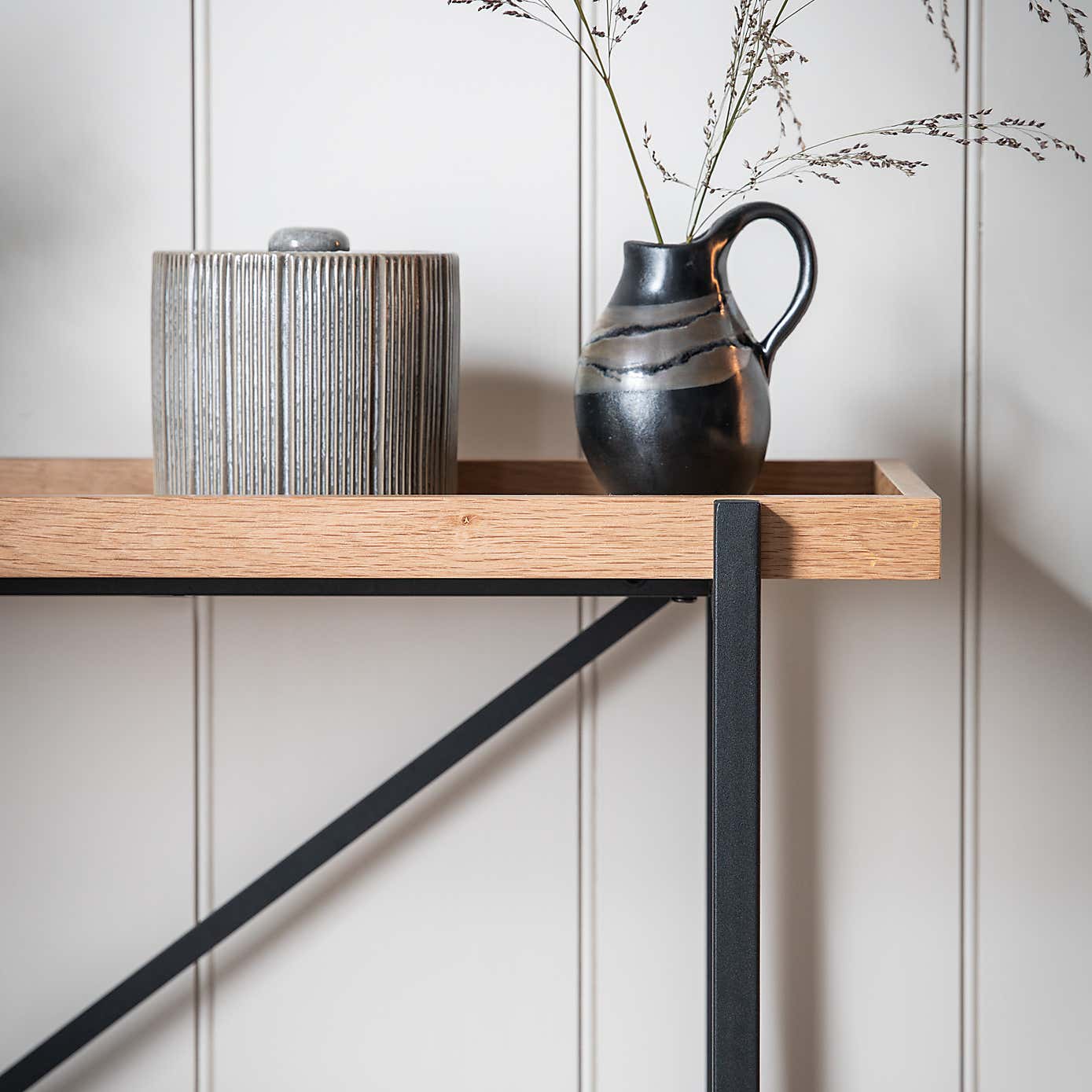 Newark Console Table, Light Wood