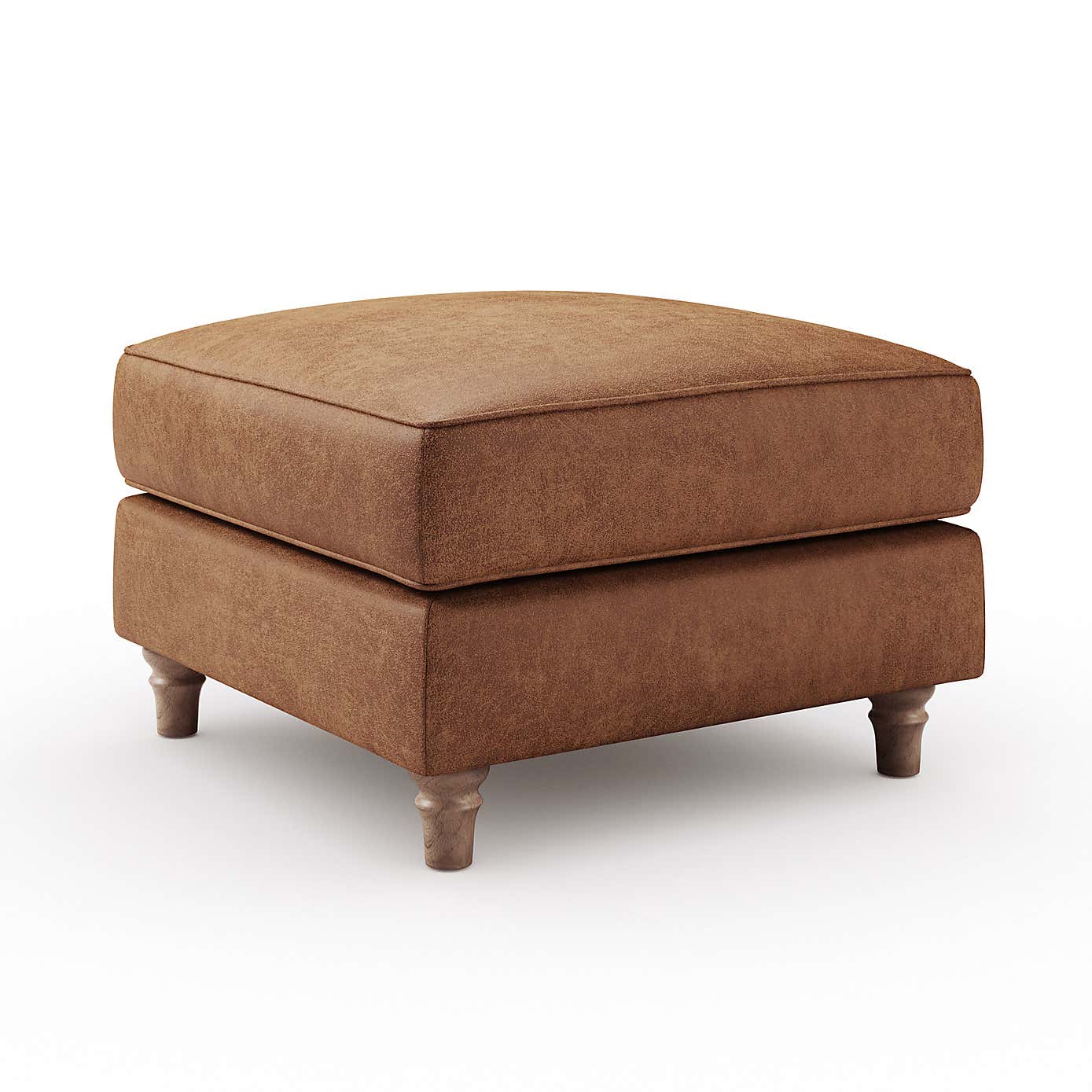 Flori Arizona Footstool, Faux Leather