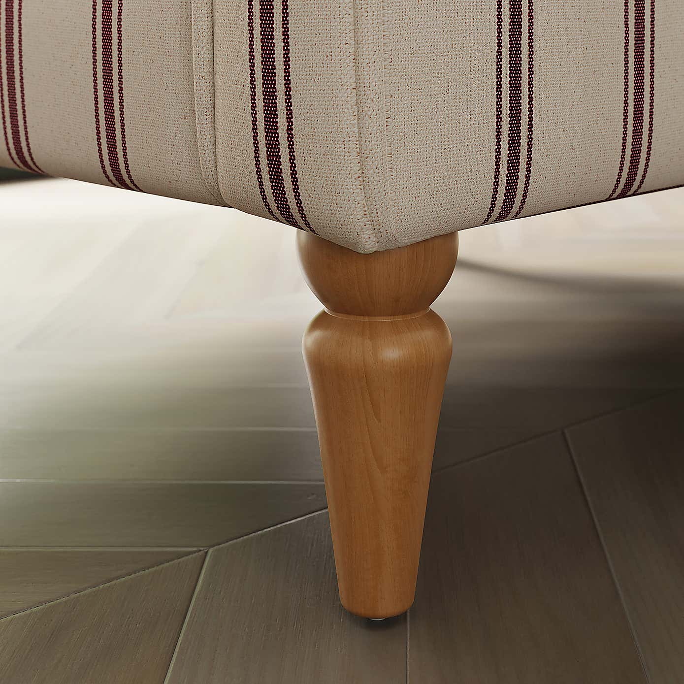 Oswald Pinstripe Wingback Armchair