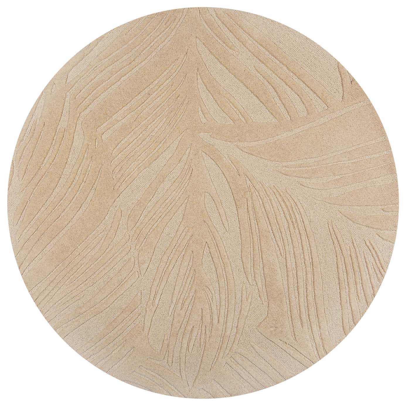 Lino Leaf Round Rug