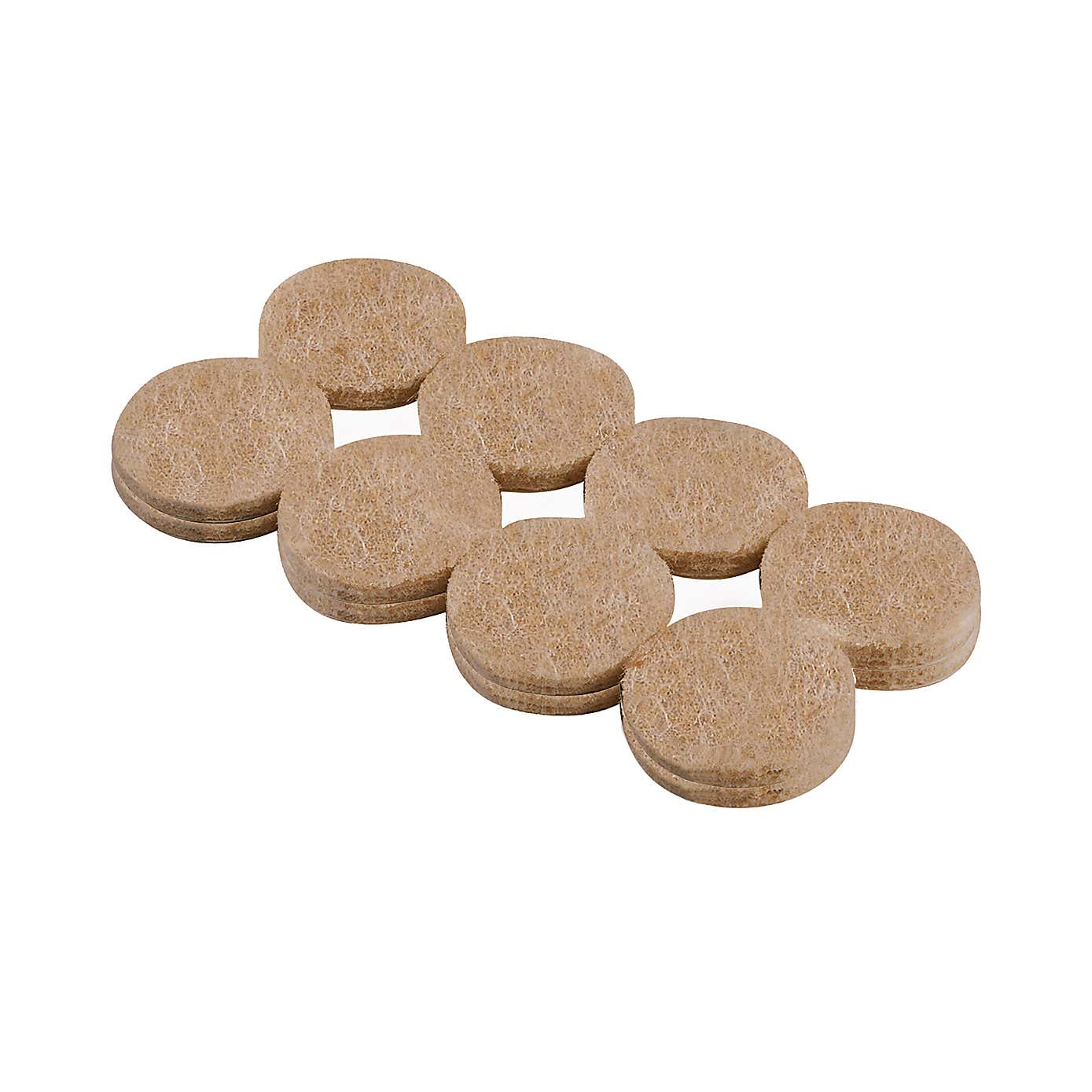 Felt Gard Pads Round 25mm Pack of 16 Natural