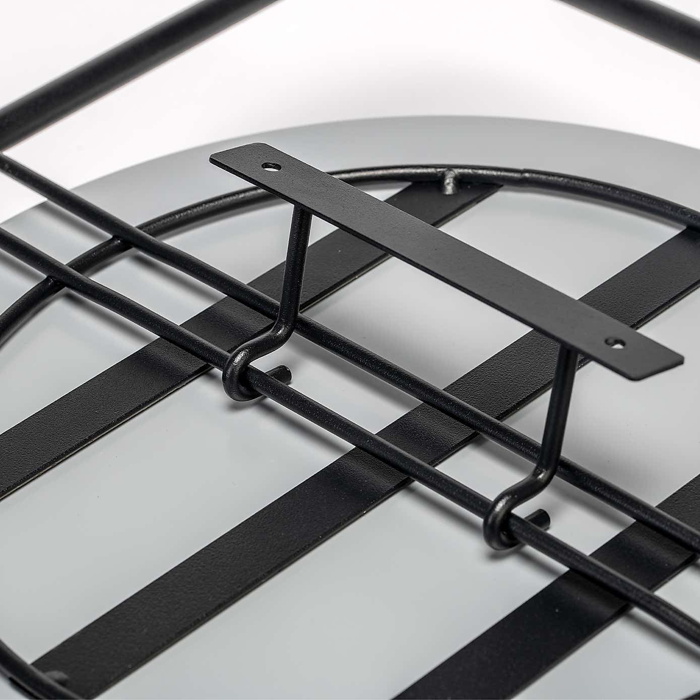 Croydex Furzton Round Mirror with Shelf