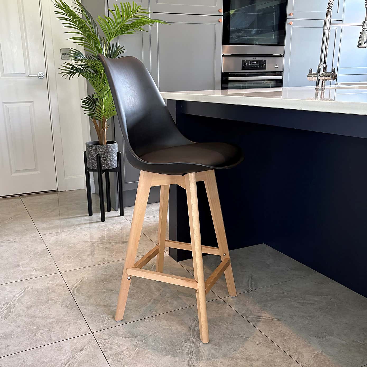 Fusion Living Soho Plastic Bar Stool
