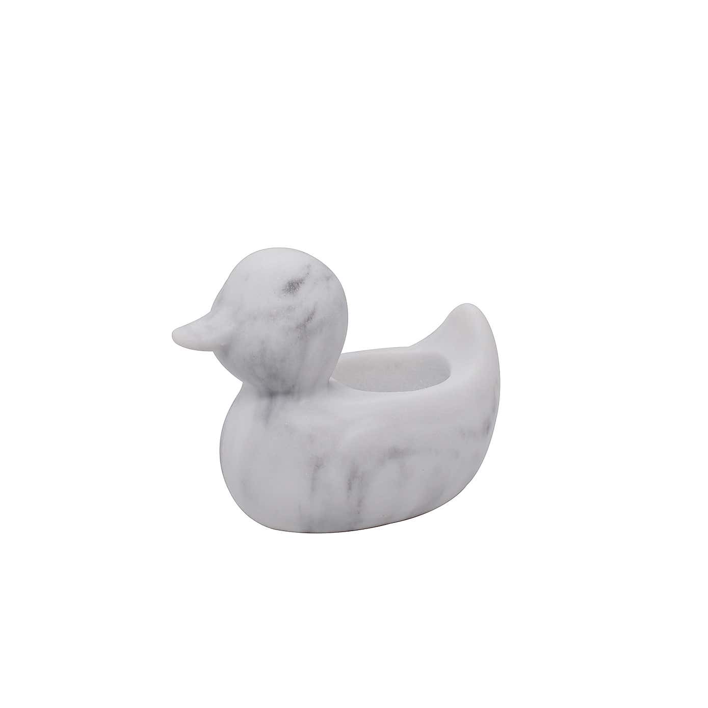 Marble Duck Tealight Holder