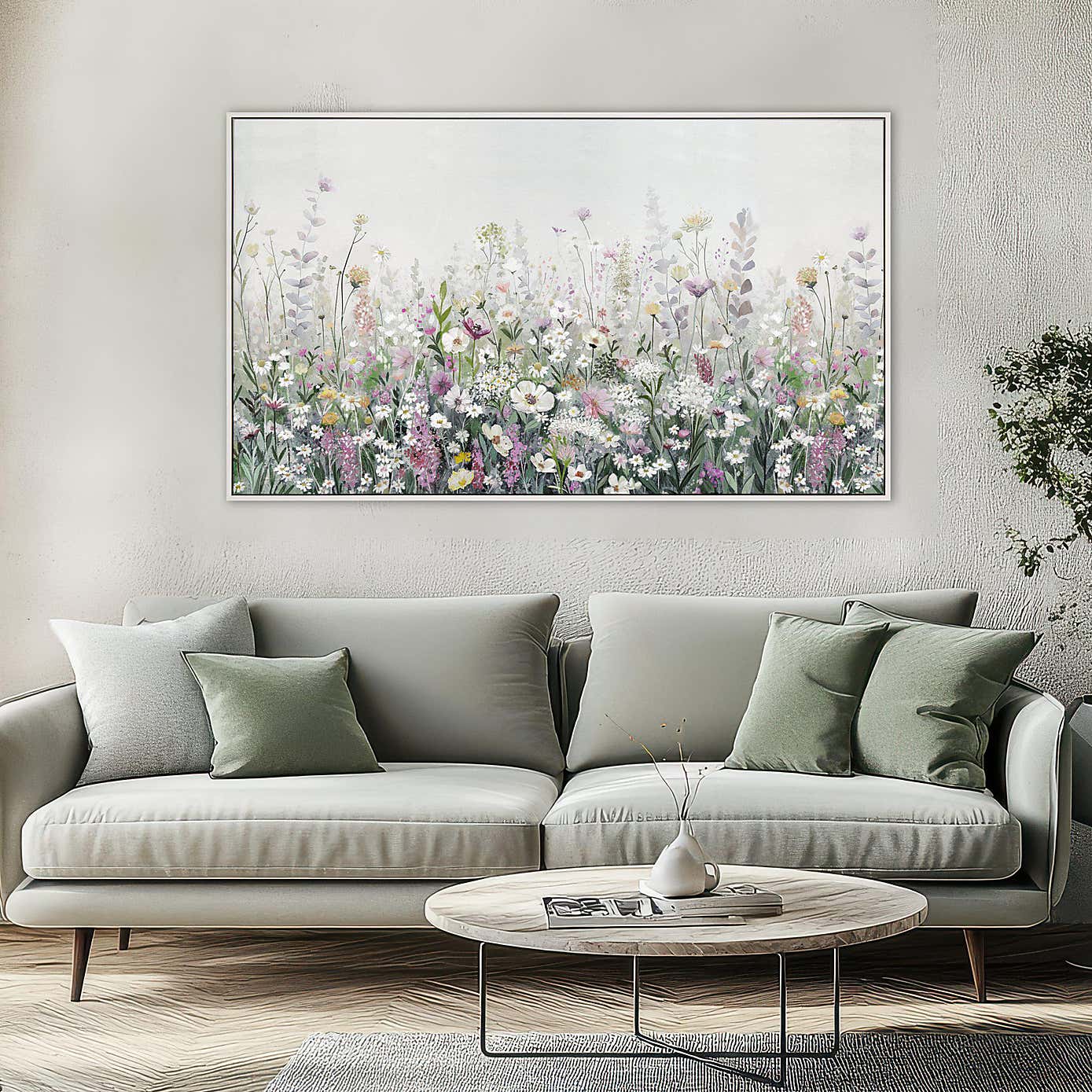 Cedar & Sage Floral Cascade Framed Print