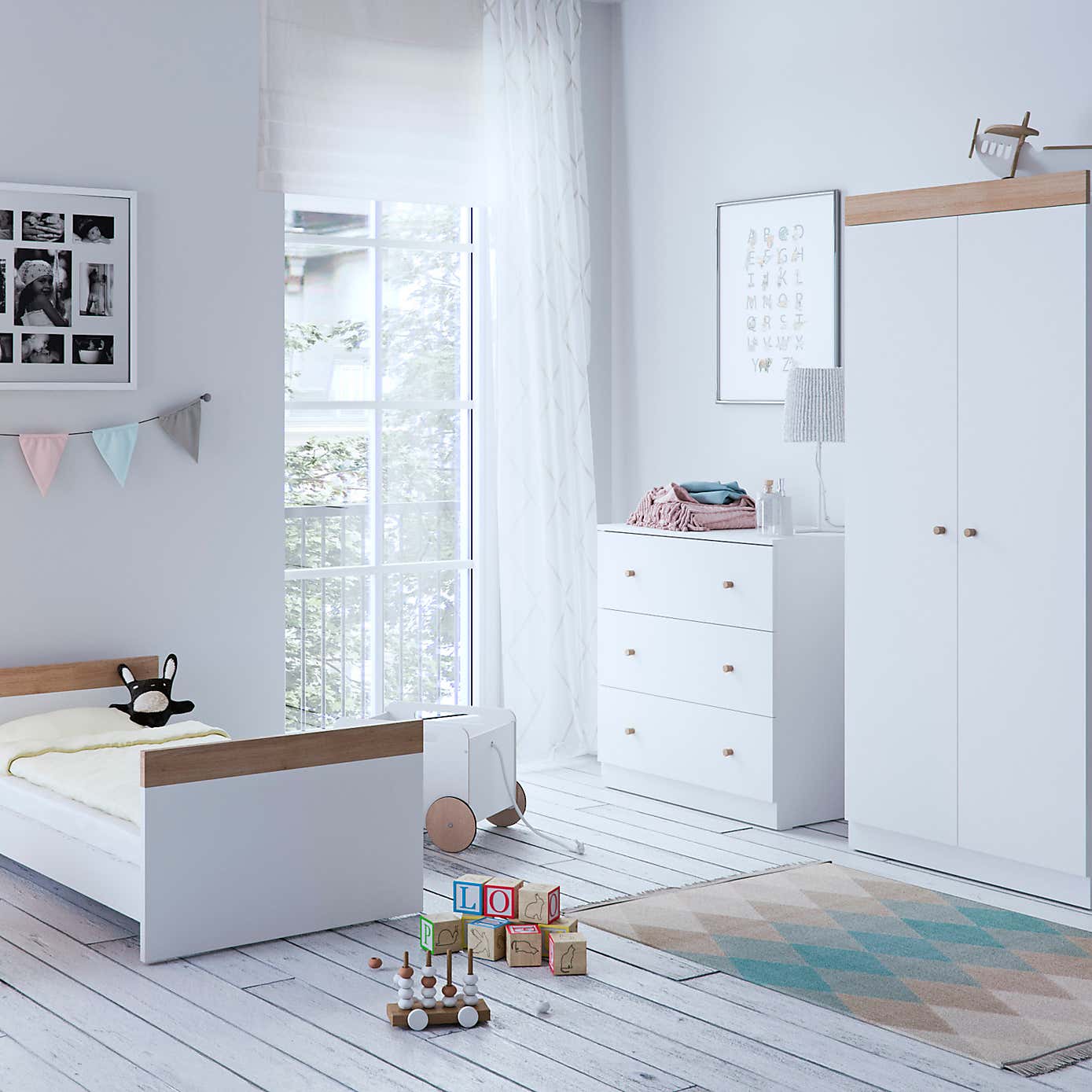 Little Acorns Burlington 3 Piece Nursery Furniture Set