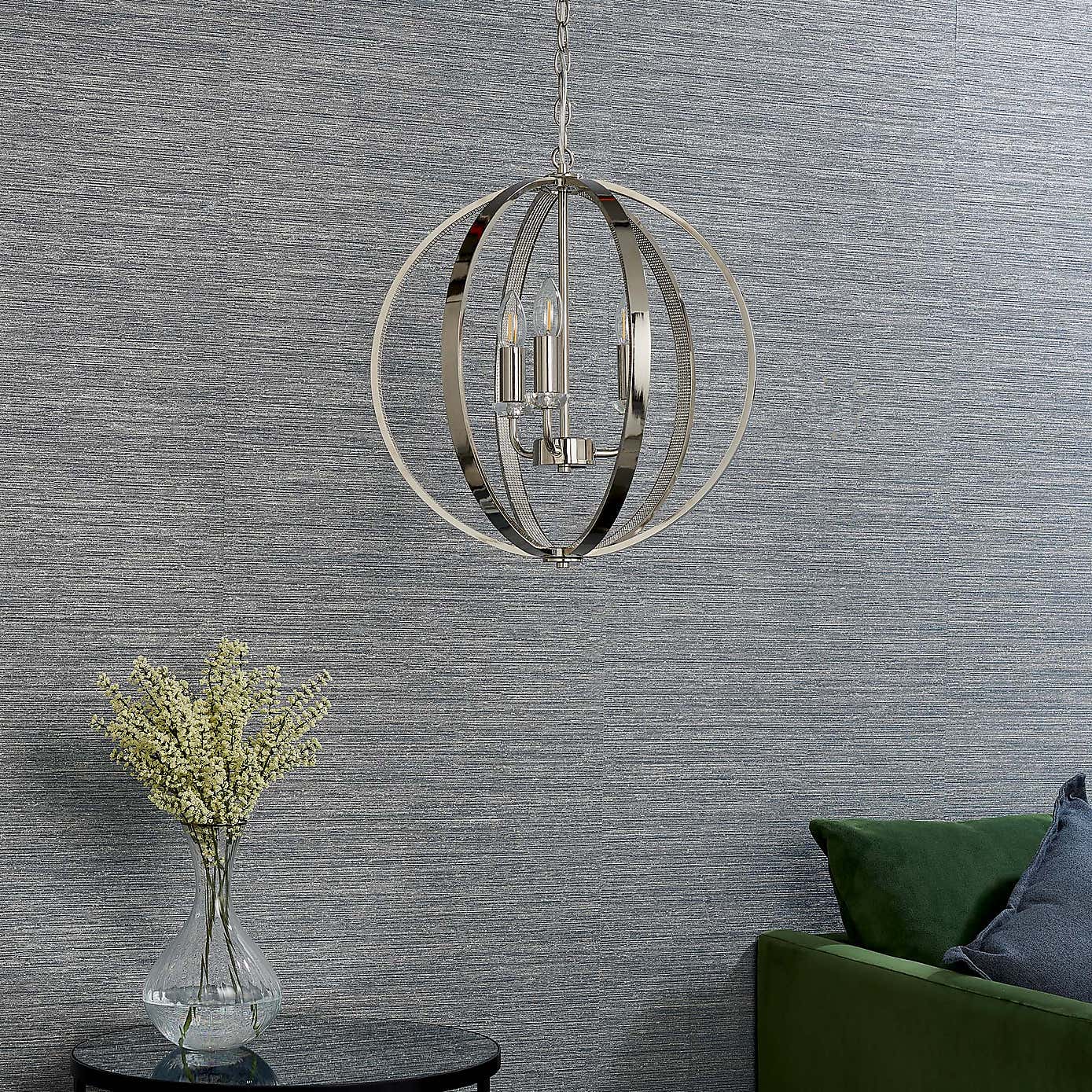 Vogue Ritz 3 Light Ceiling Fitting Chrome