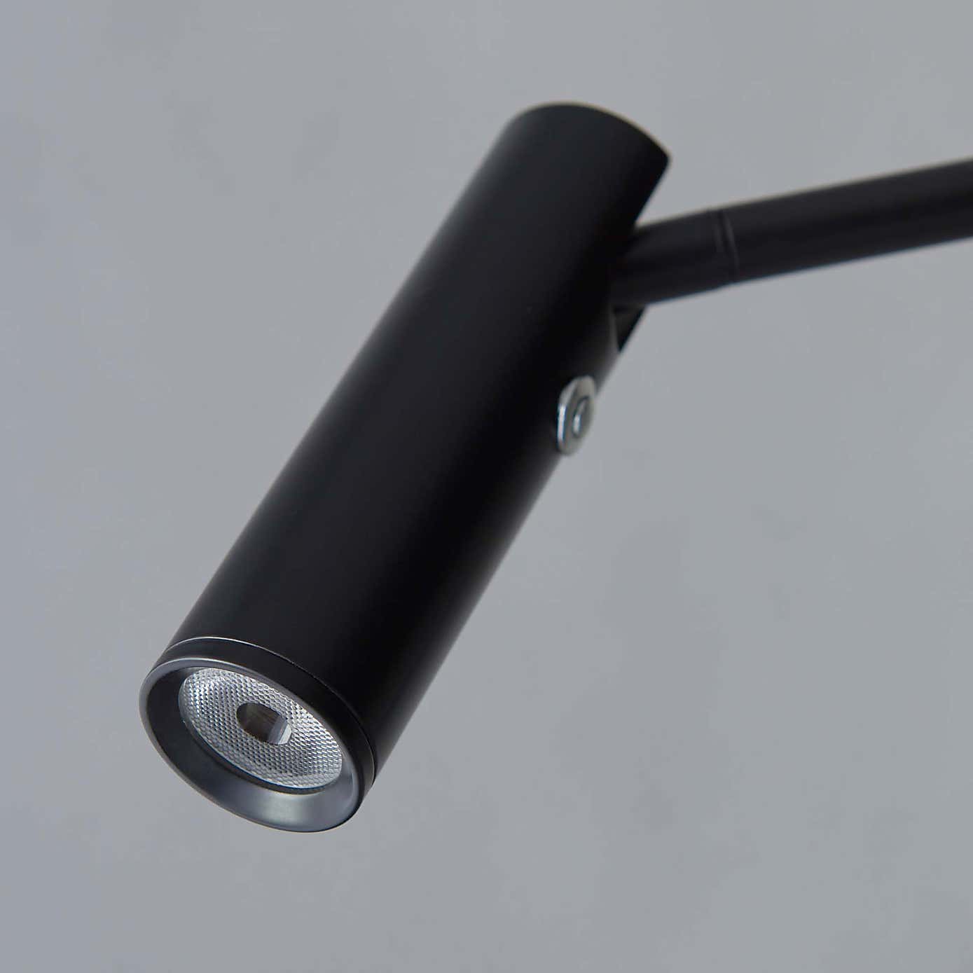 Vogue Lighting Adam Steel Adjustable Touch Dimmable Floor Lamp