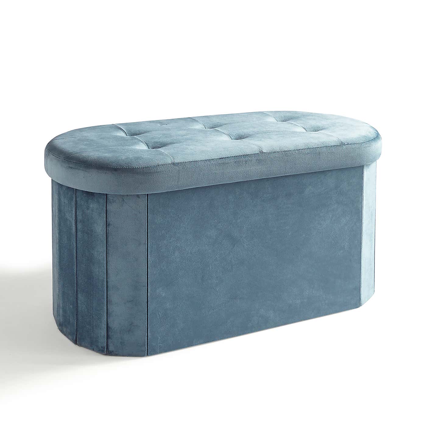 Velvet Lozenge Ottoman