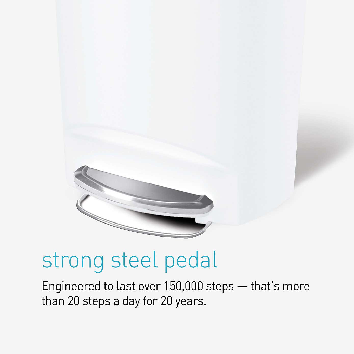 Simple Human 50 Litre Semi-Round Pedal Bin