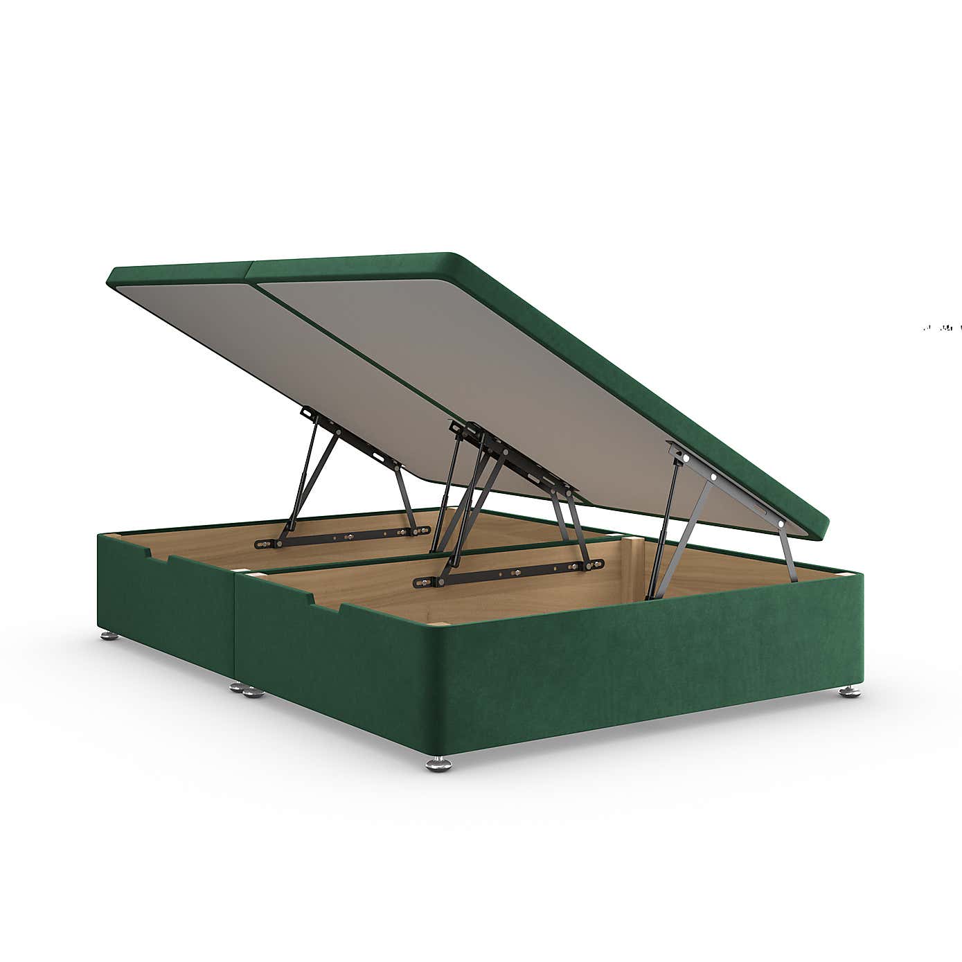 Side Velvet Ottoman Base