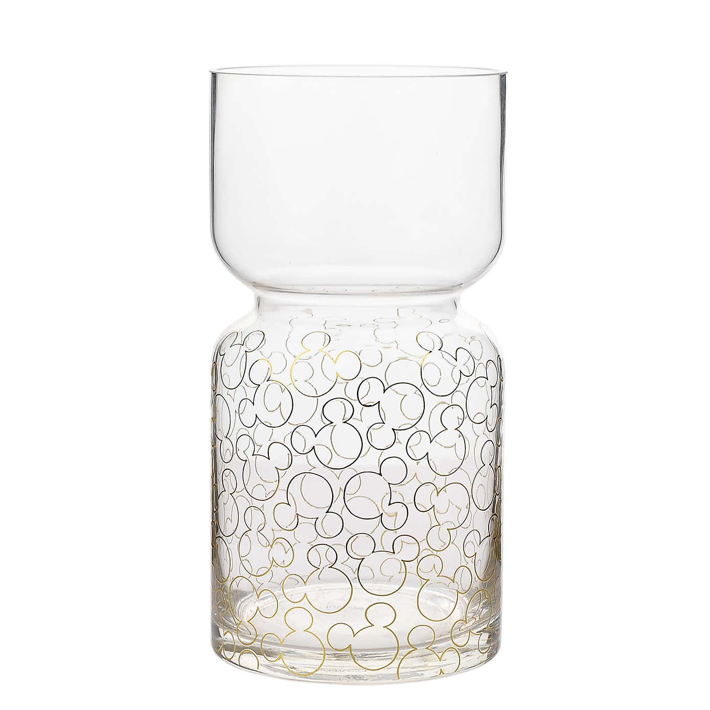 Disney Mickey Mouse Shapes Glass Vase