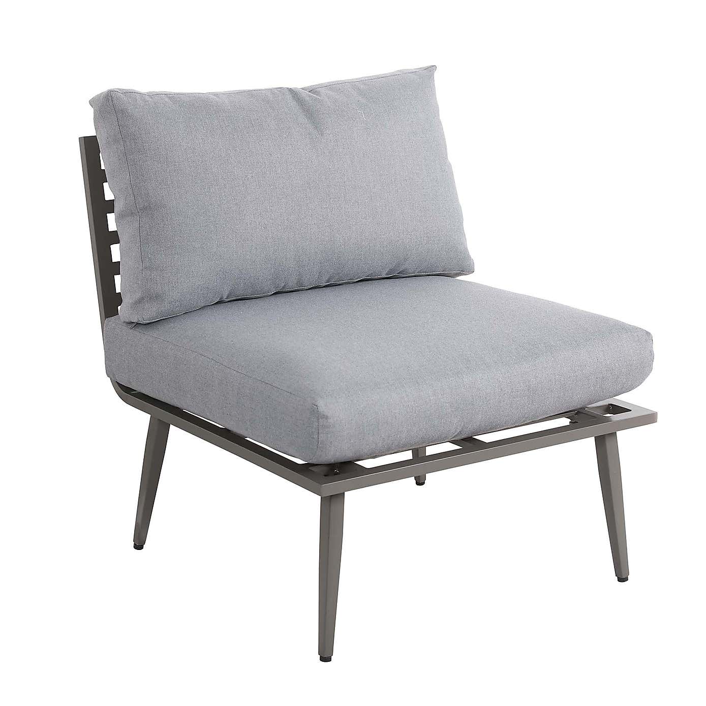 Mayfair 8 Seater 6 Piece Lounge Set with Square Firepit