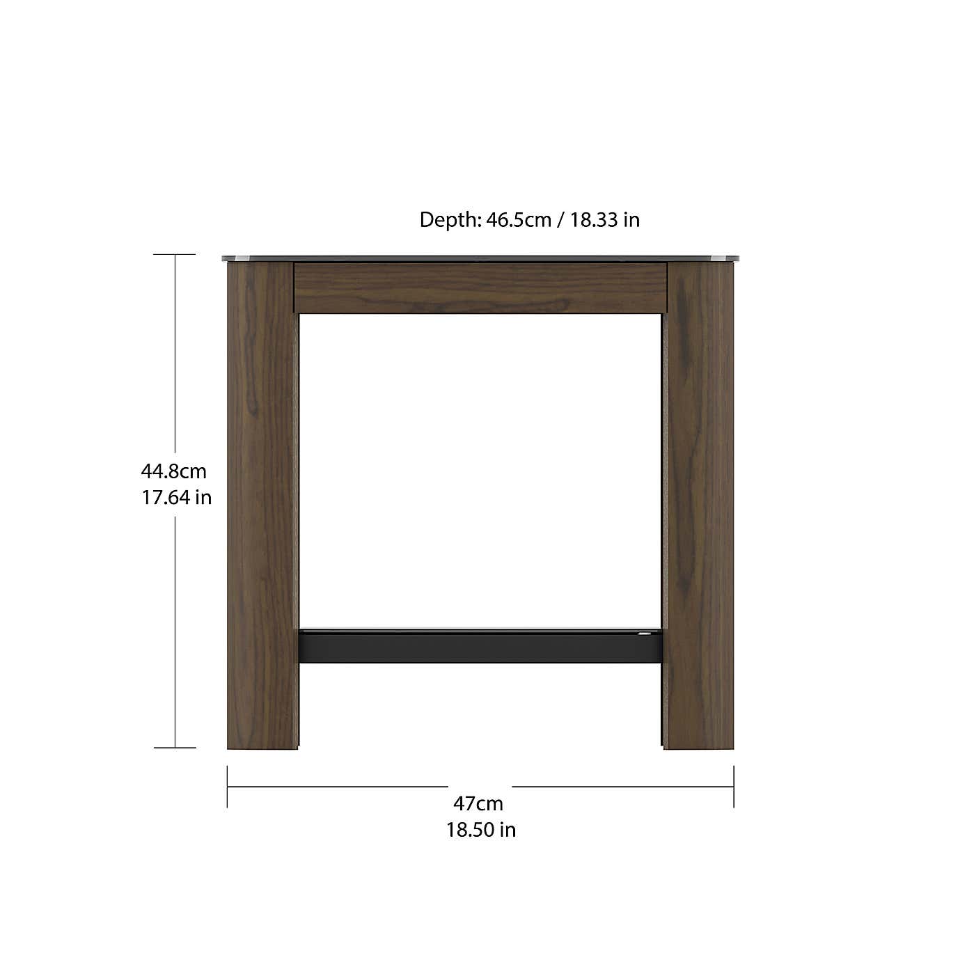 Affinity Real Curved Wood Side Table