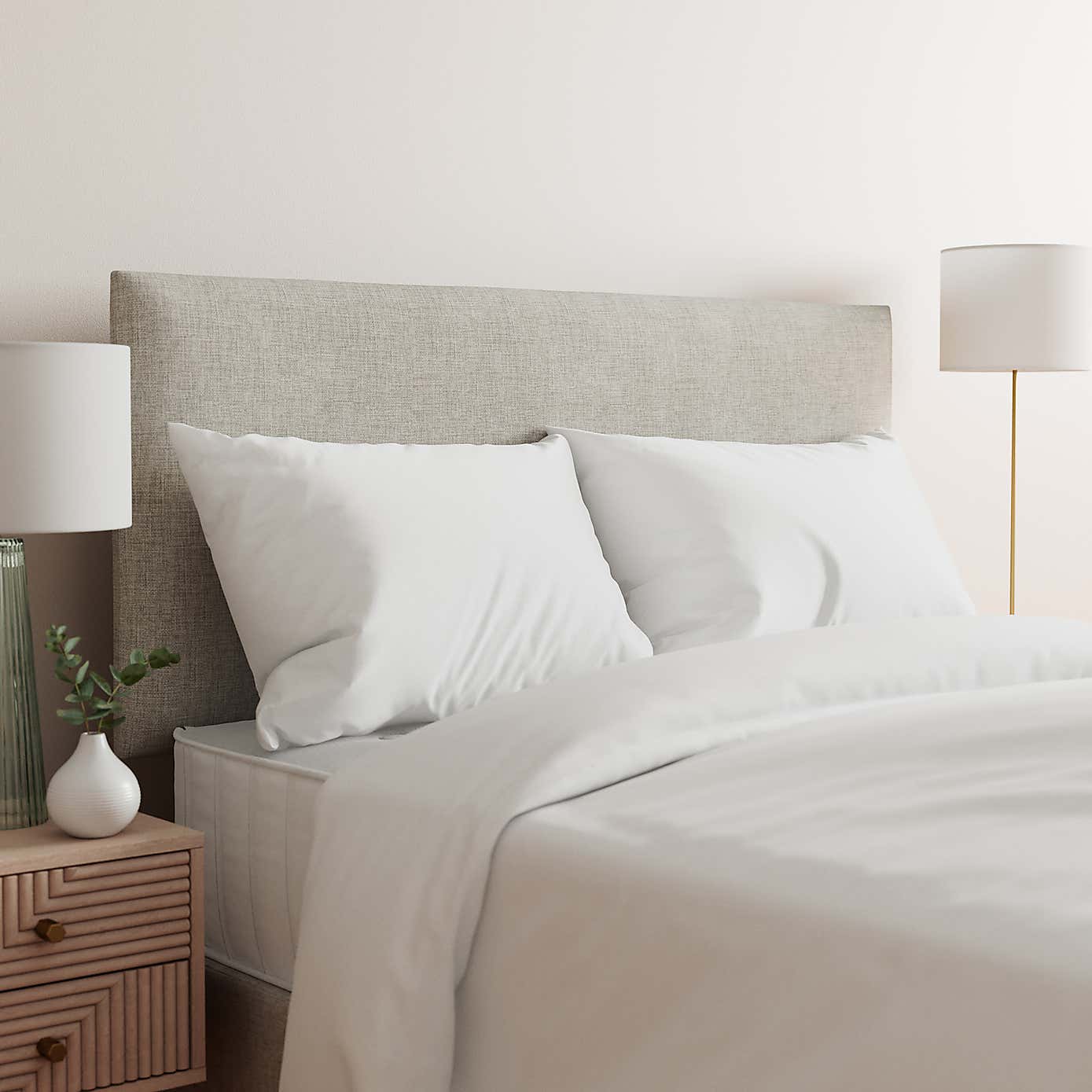 Essentials Woven Fabric Headboard