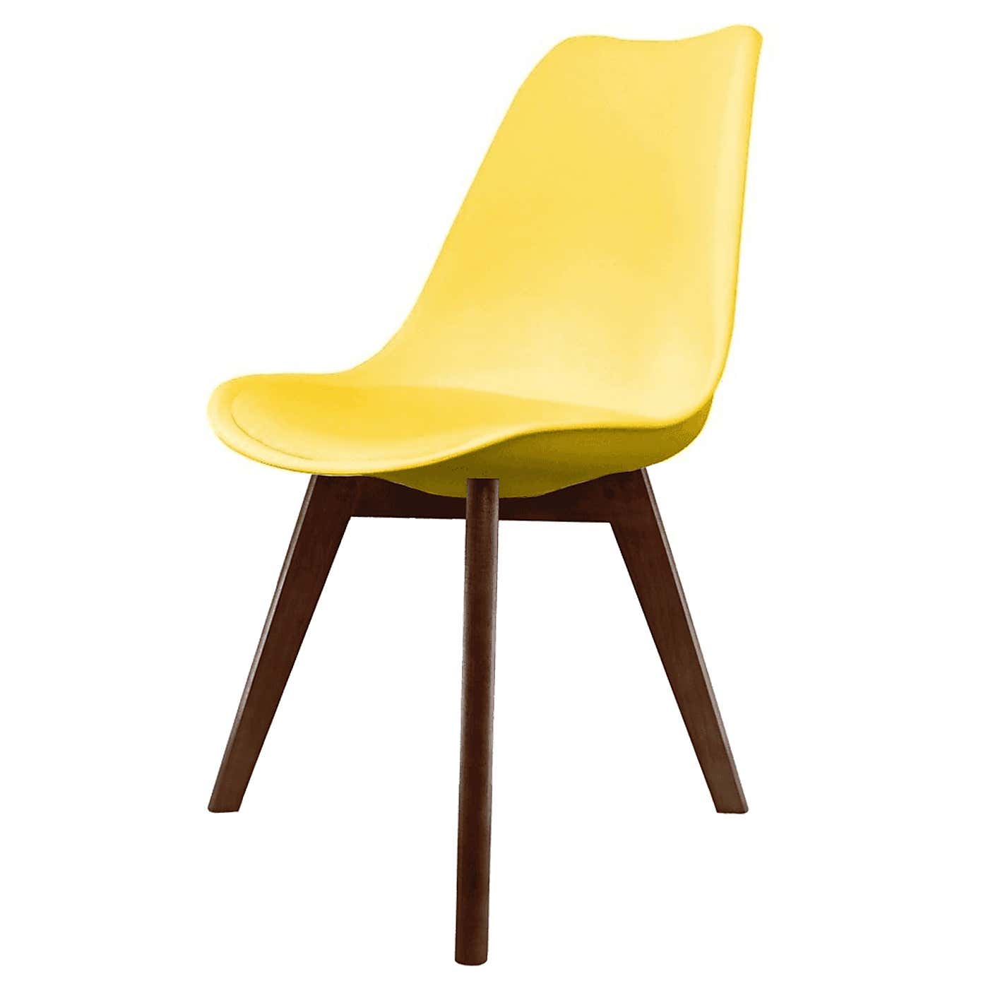 Fusion Living Soho Plastic Dining Chair with Squared Legs