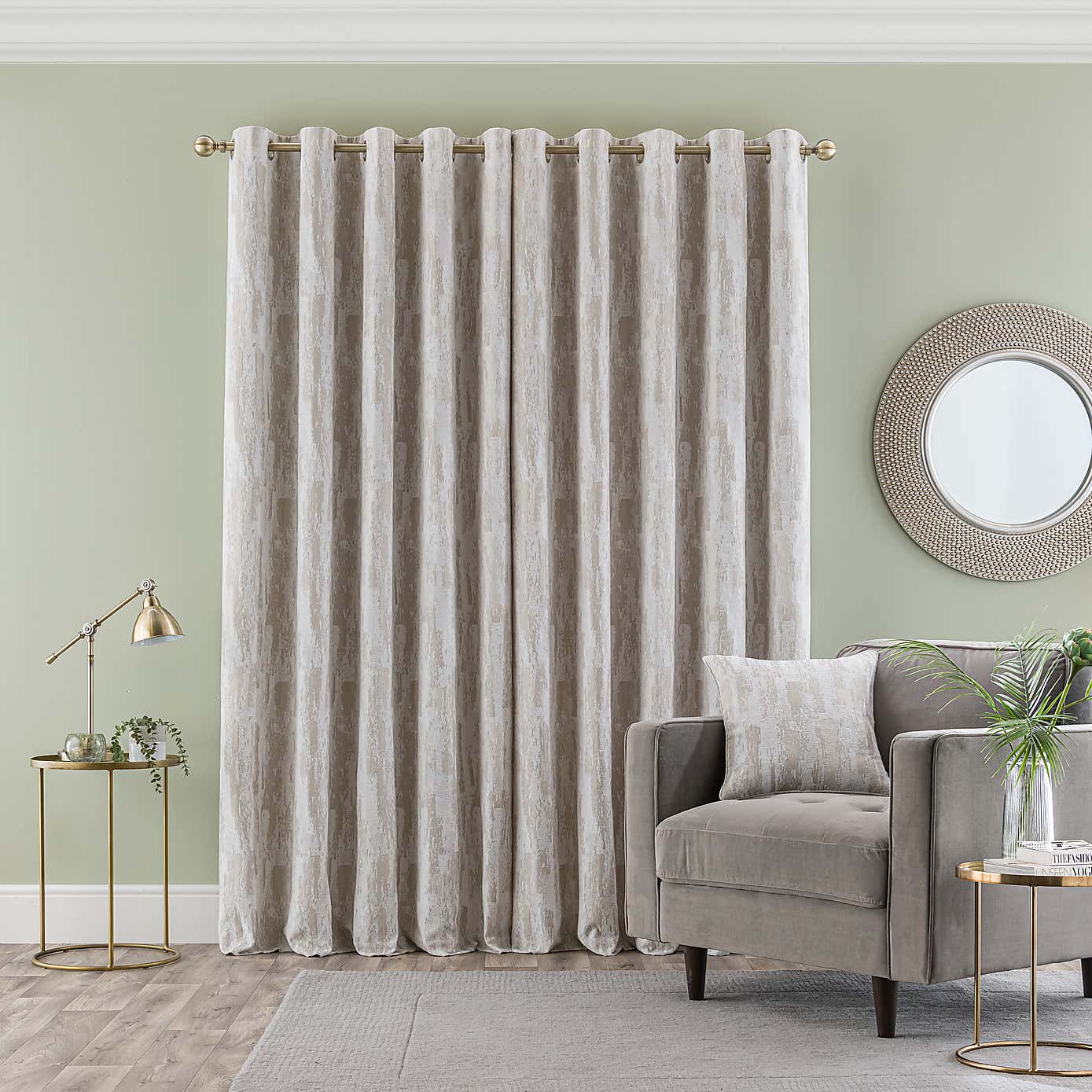 Abstract Global Eyelet Curtains