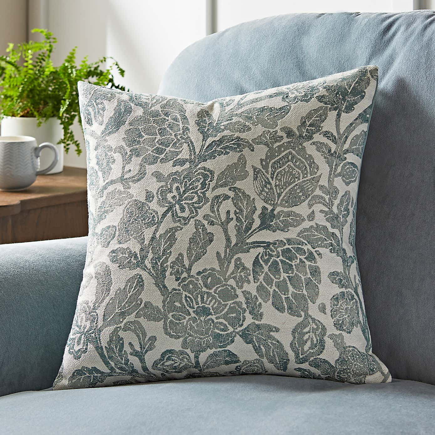 Floral Tapestry Square Cushion