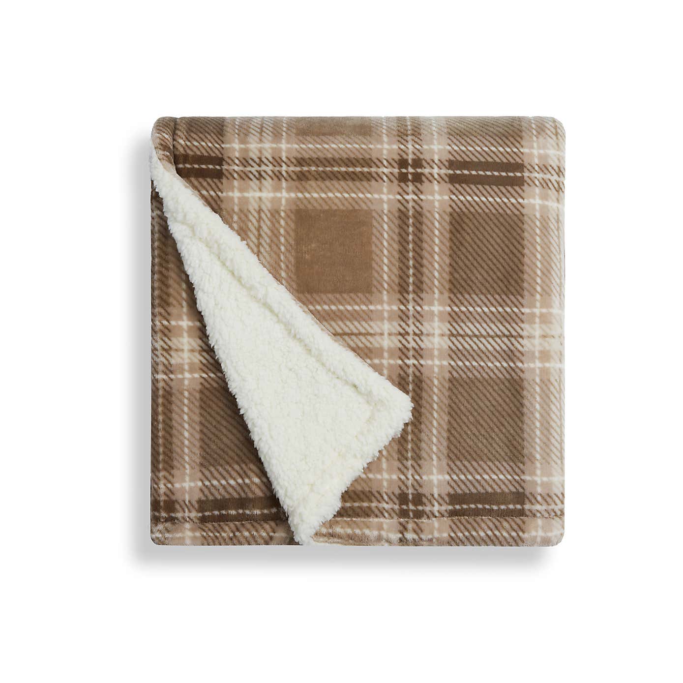 Check Sherpa 130cm x 180cm Throw