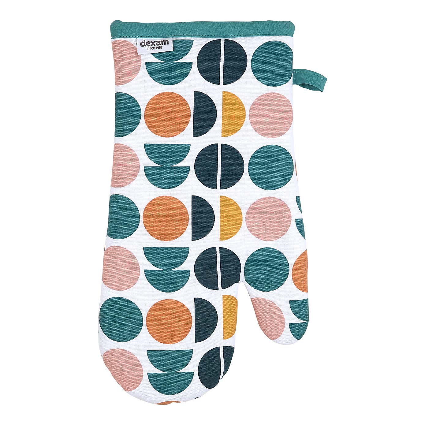 Dexam Retro Spot Teal Cotton Gauntlet