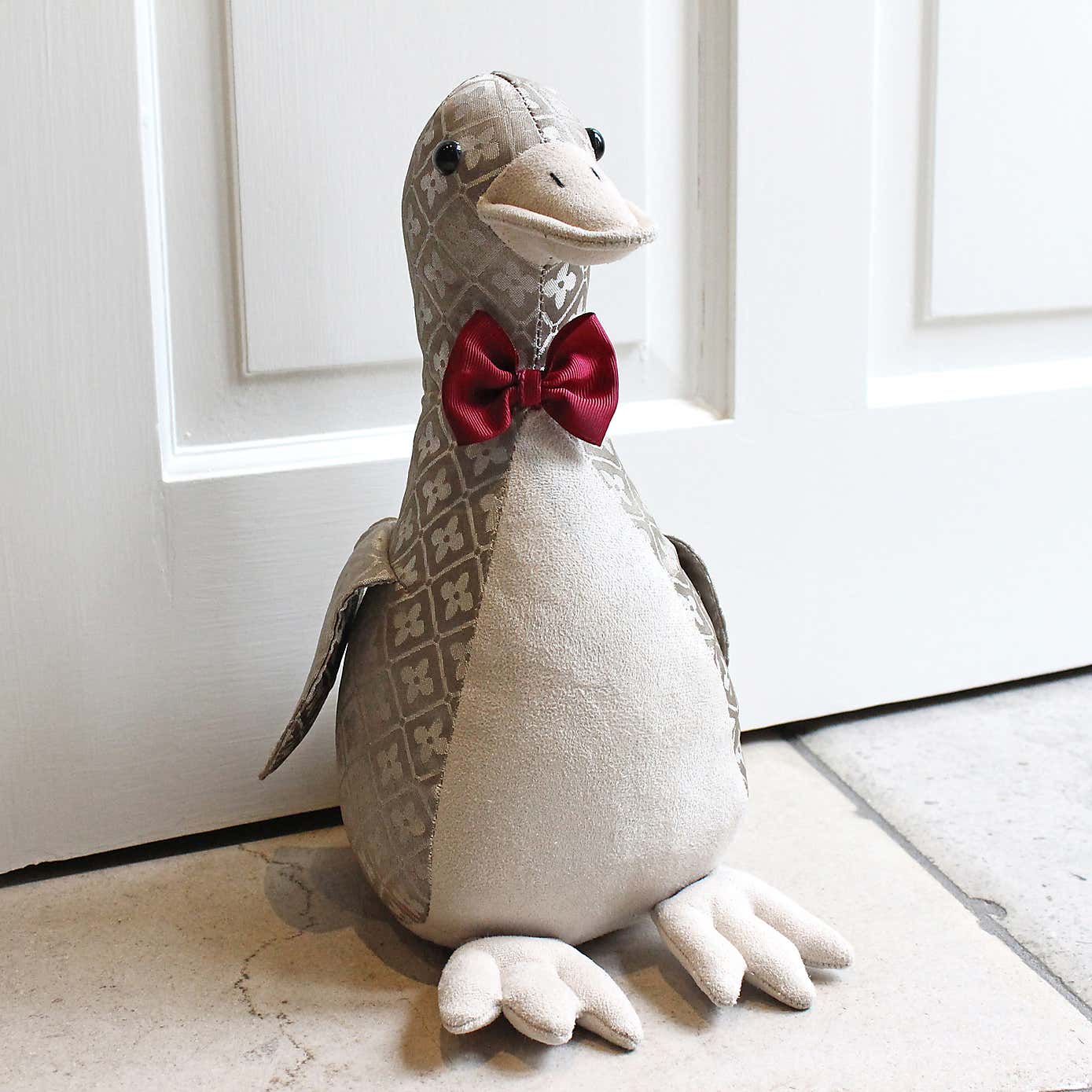 Riva Home Jacquard Duck Doorstop