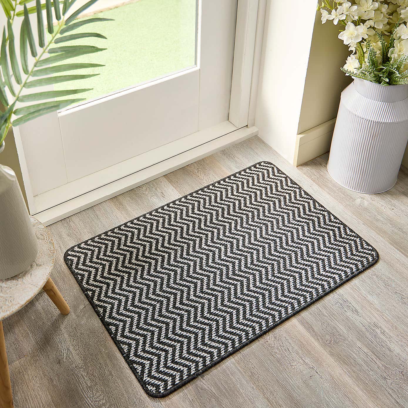Marvel Boucle Herringbone Washable Doormat
