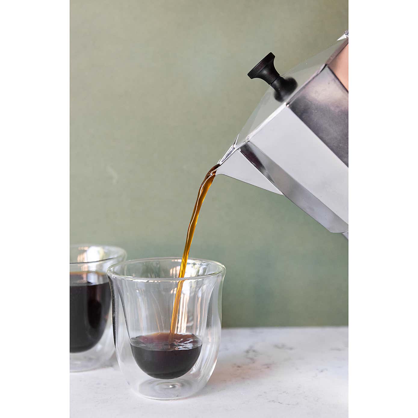 La Cafetiere Venice Alum 6 Cup Silver Espresso Cafetiere