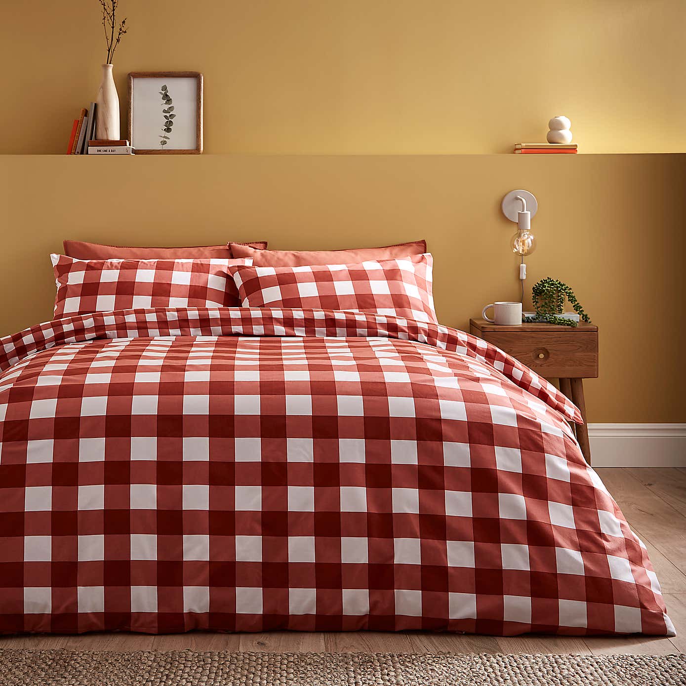 Ansley Gingham Duvet Cover & Pillowcase Set