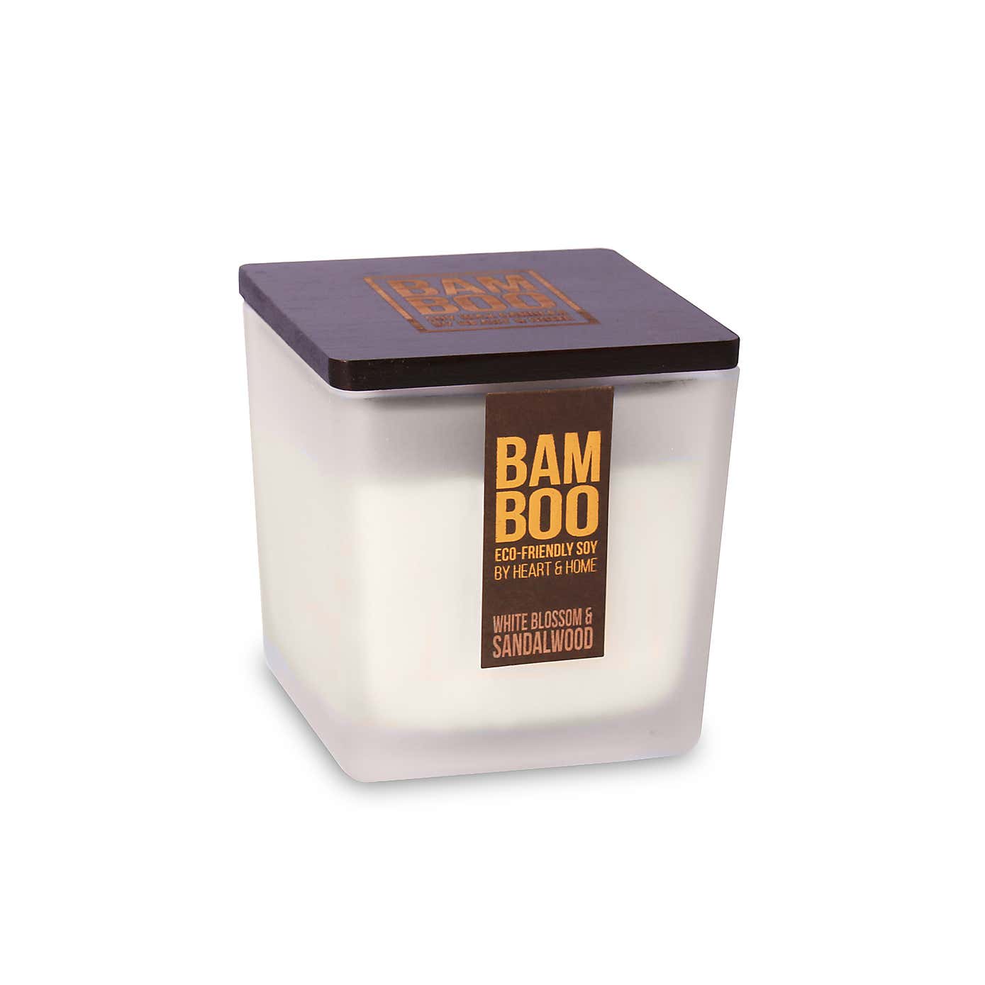 Heart and Home Bamboo White Blossom & Sandalwood Jar Candle