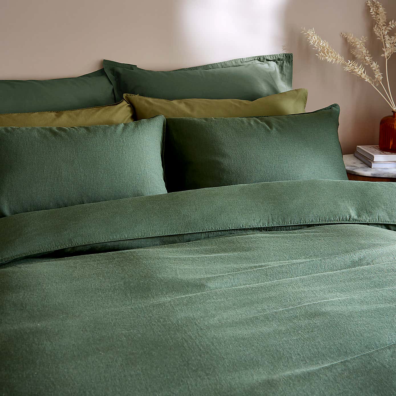 Cotton Linen White Duvet Cover & Pillowcase Set