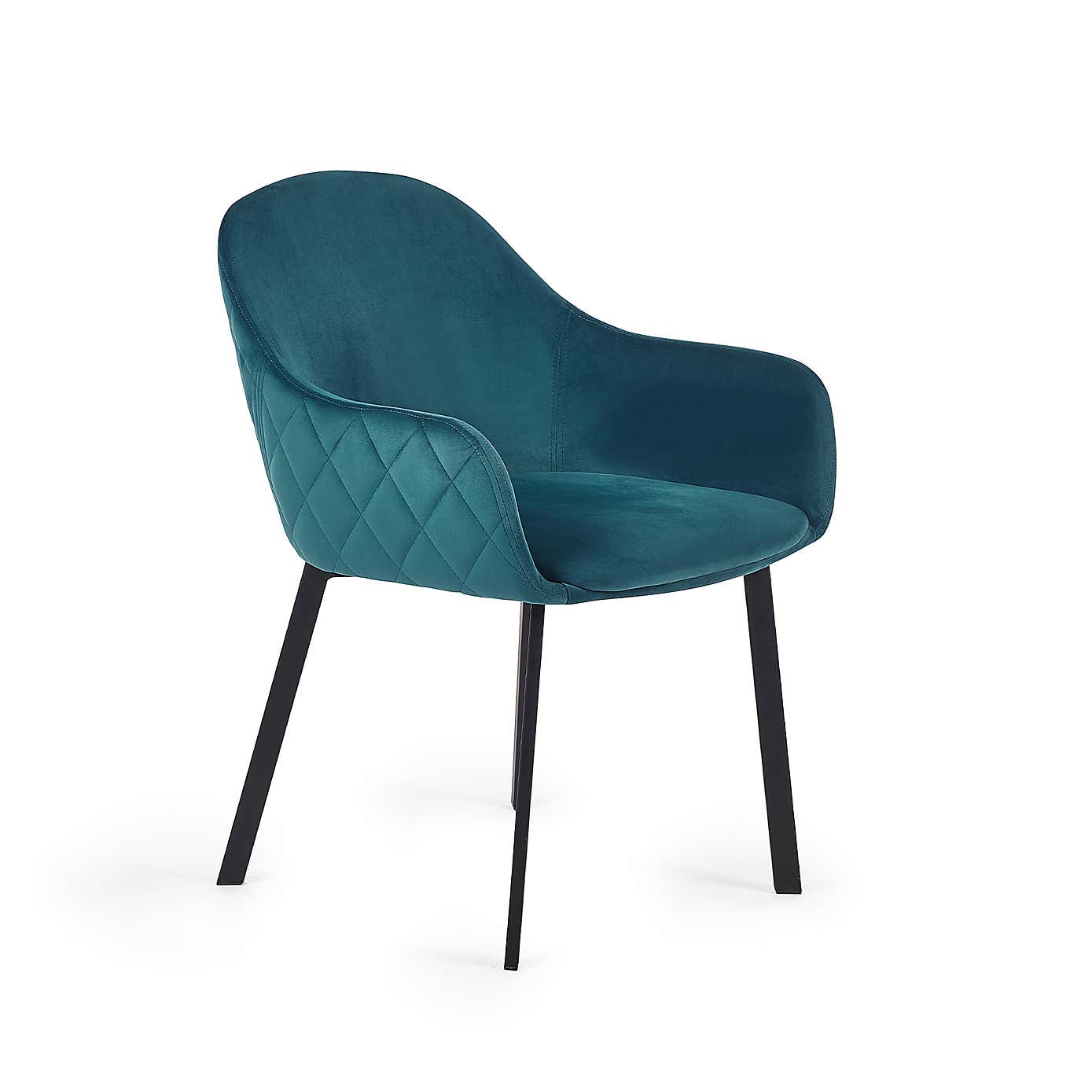 Lima Set Of 2 Dining Chairs, Velvet