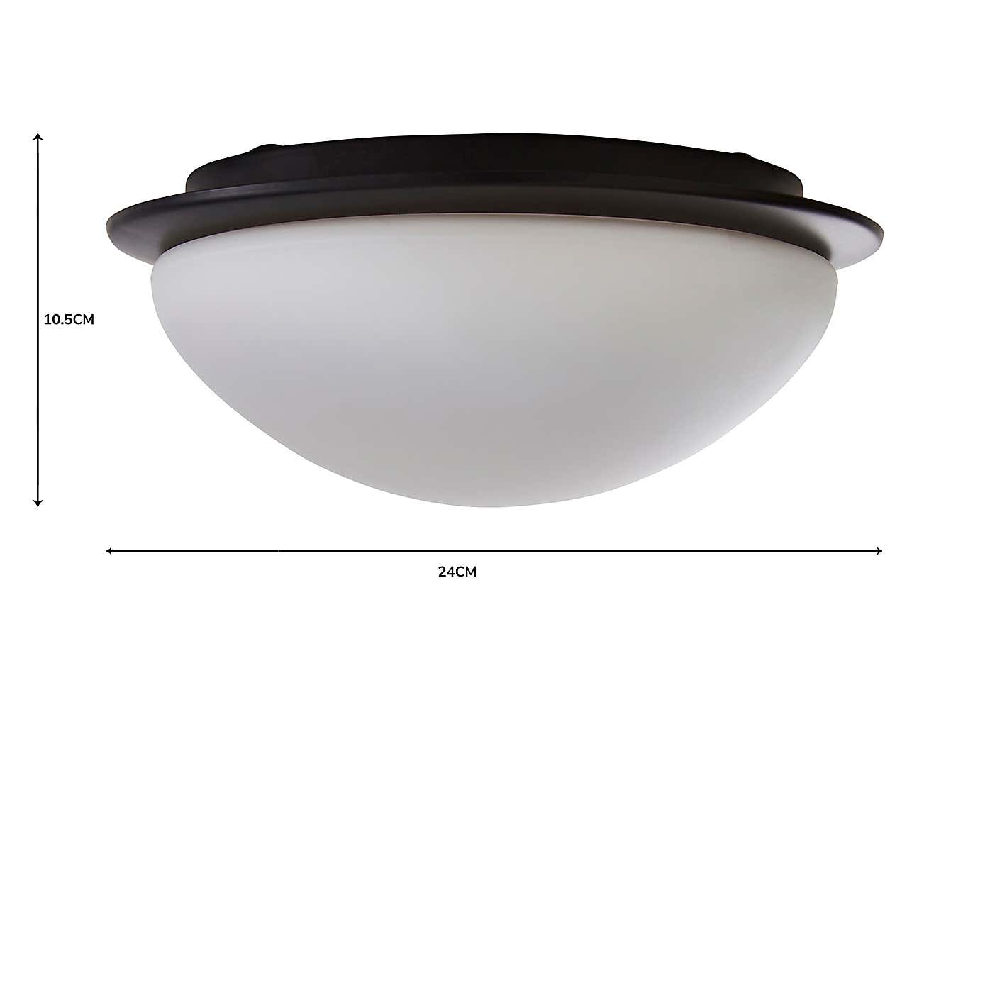 Lotto Bathroom Flush Ceiling Fitting