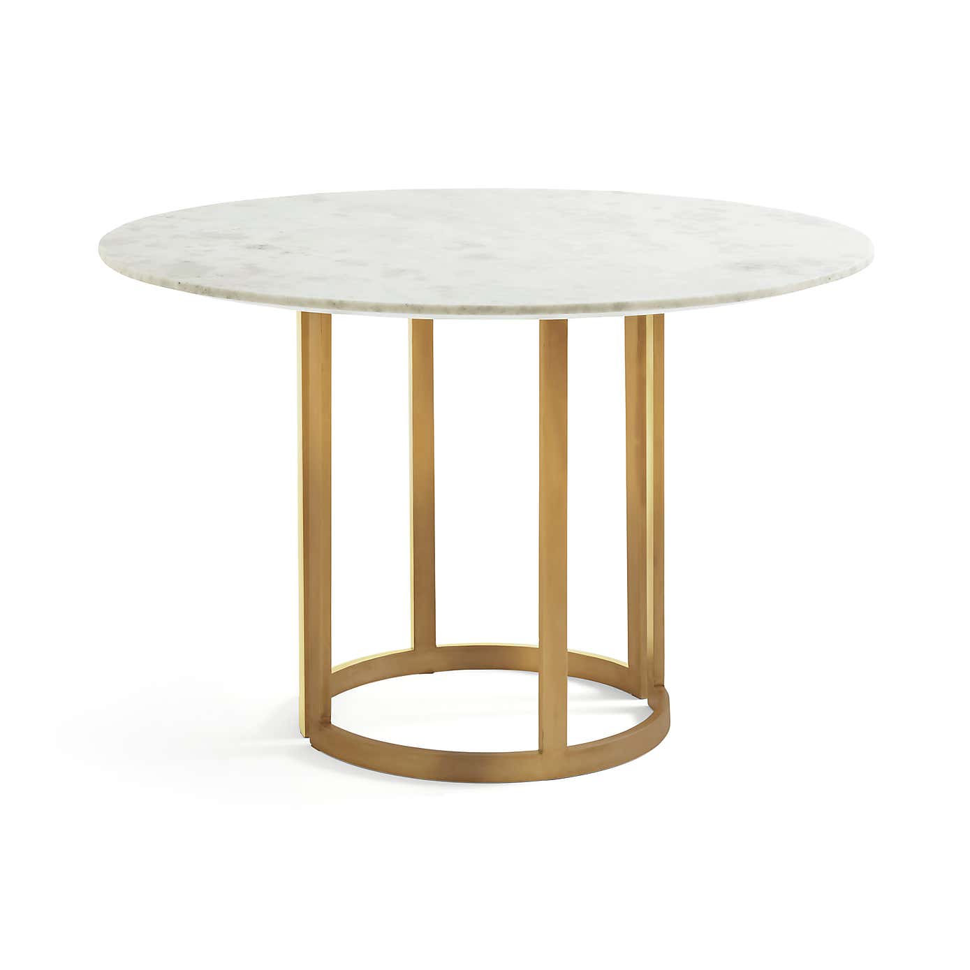 Sascha 4 Seater Round Dining Table, Marble
