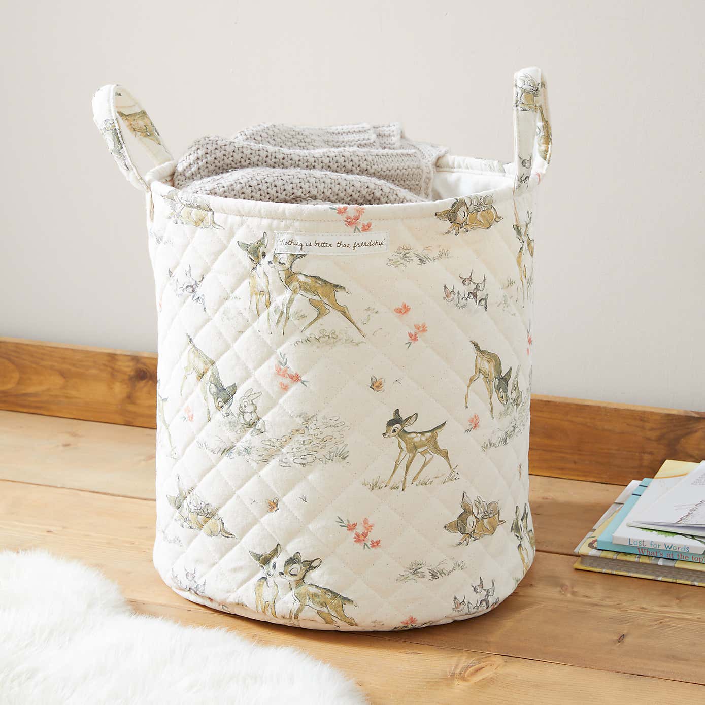 Disney Bambi Large Round Storage Basket