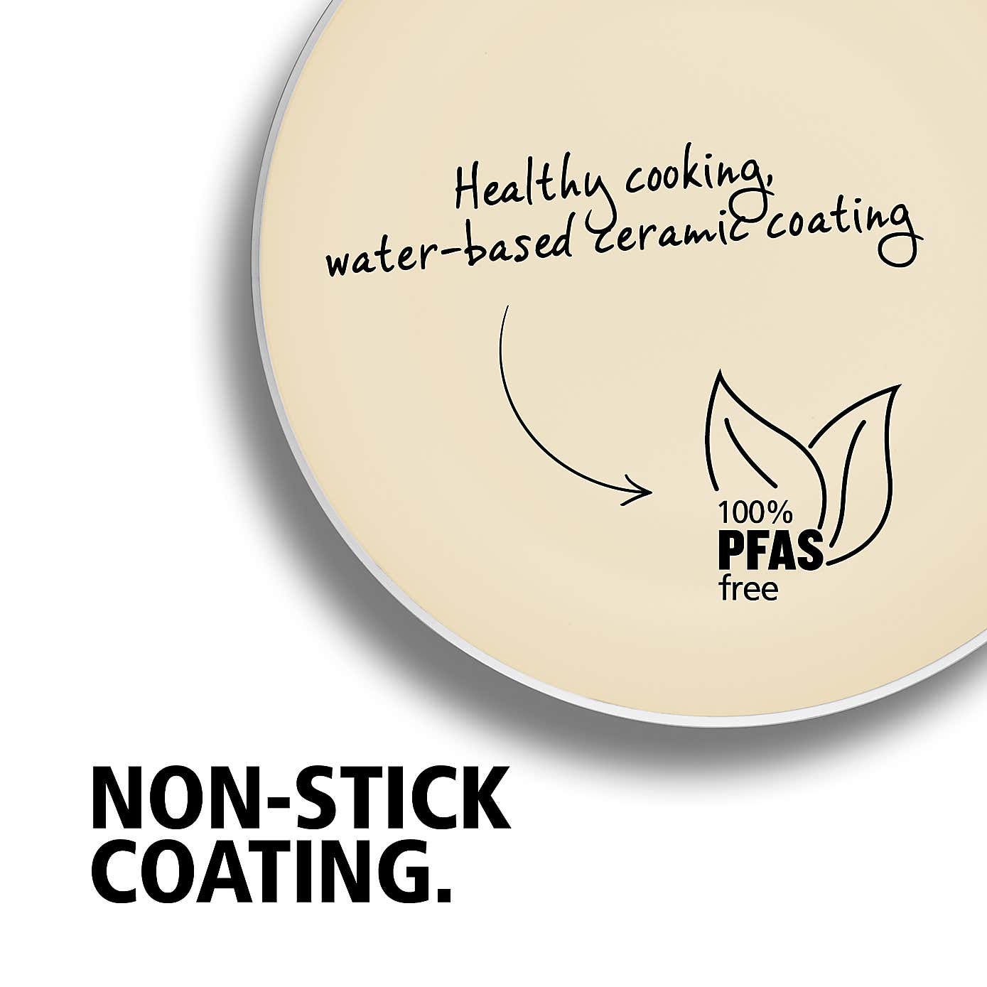 Brabantia Non-Stick Aluminium Sage Skillet, 26cm