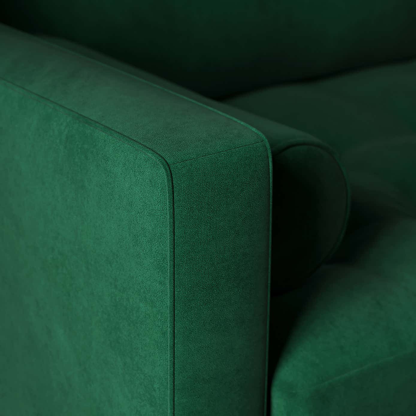 Zoe Velvet Left Hand Corner Sofa