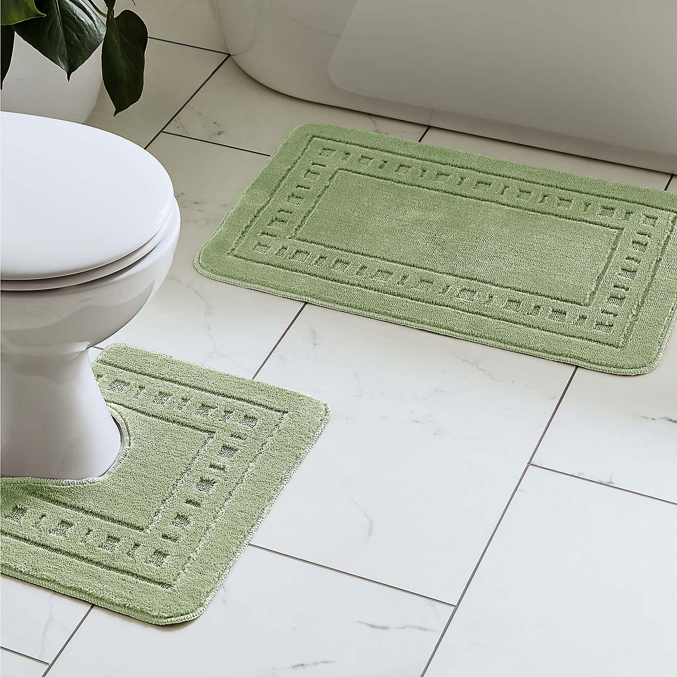 Armoni Bath Mat and Pedestal Mat Set