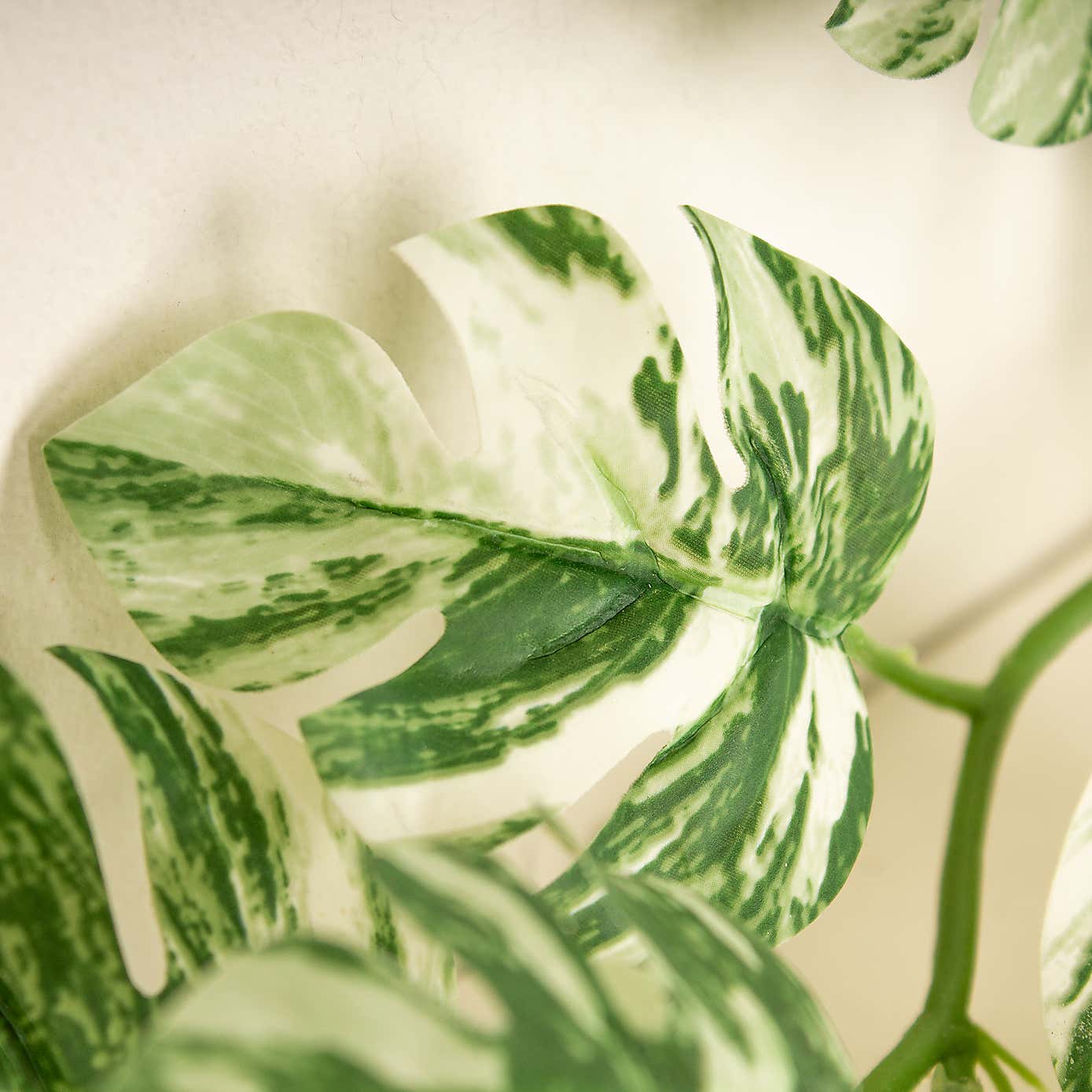 Artificial Set of 2 Variegated Monstera Garlands