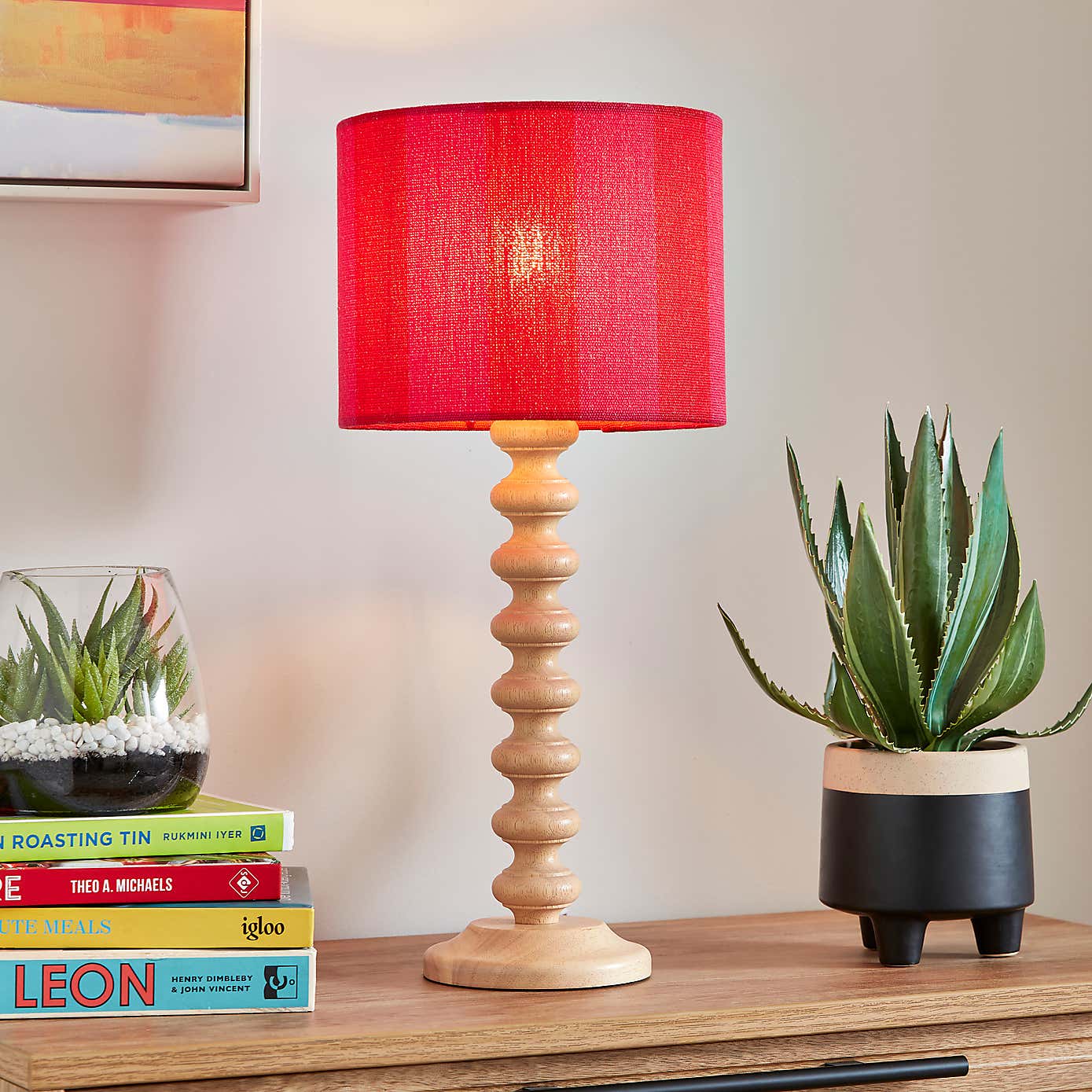 Beatrice Stripe Drum Lamp Shade