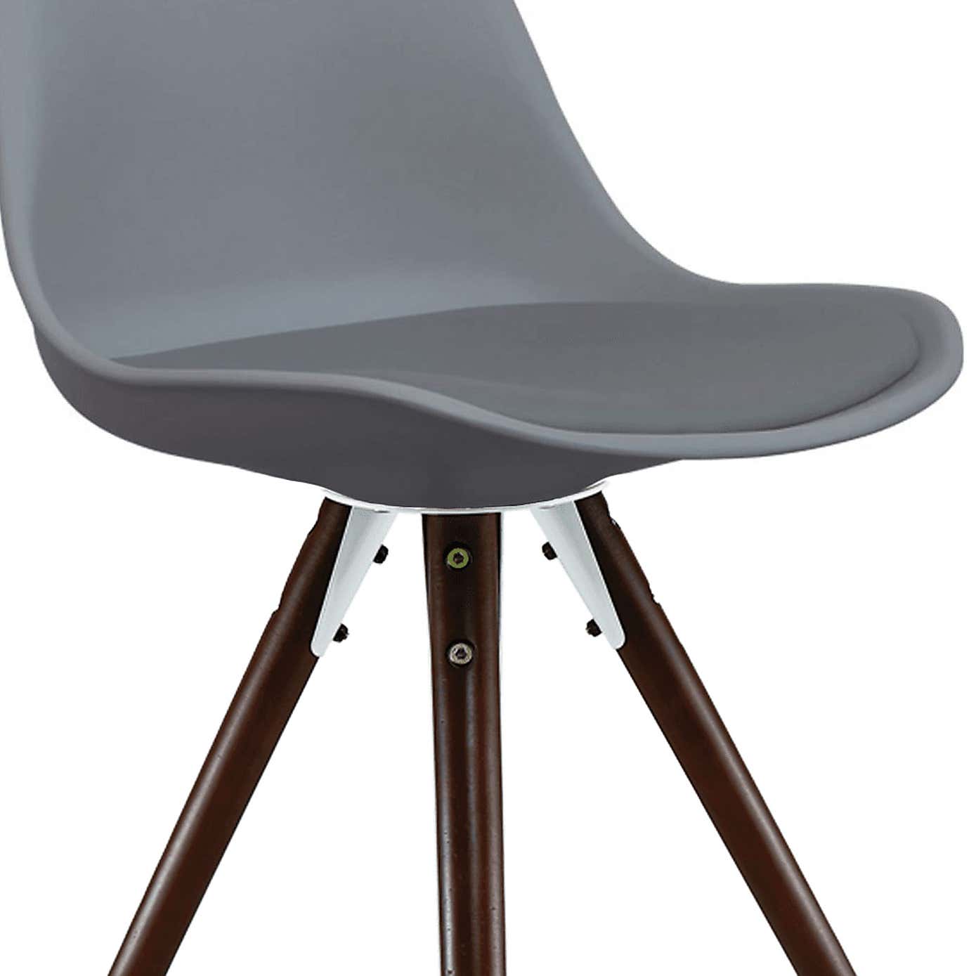 Fusion Living Soho Plastic Dining Chair with Pyramid Legs